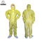 Bộ quần áo chống thấm nước PPE dùng một lần Biohazard Màu vàng LOẠI 3 Màu vàng